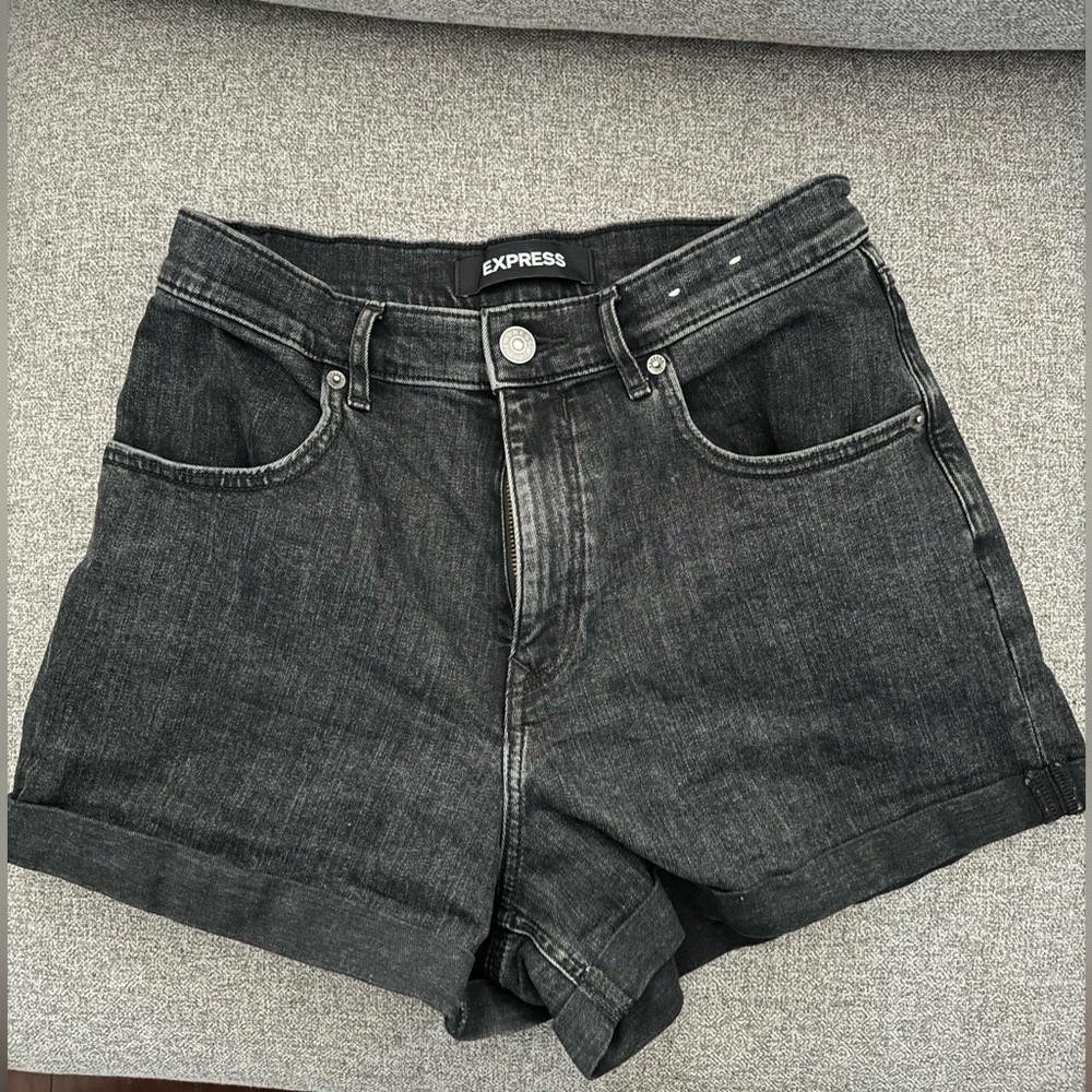Express Mom High Waist Jean Shorts